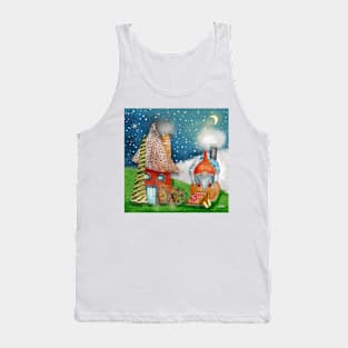 Gnome in Hot Tub Christmas Tank Top